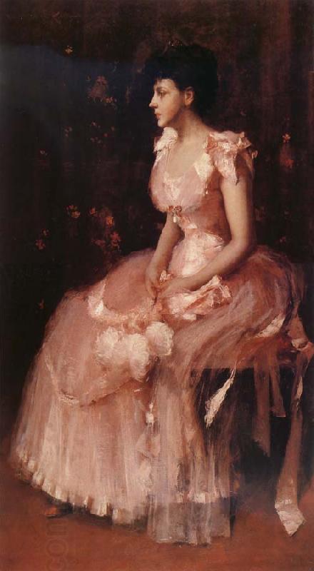 William Merritt Chase The girl in the pink China oil painting art